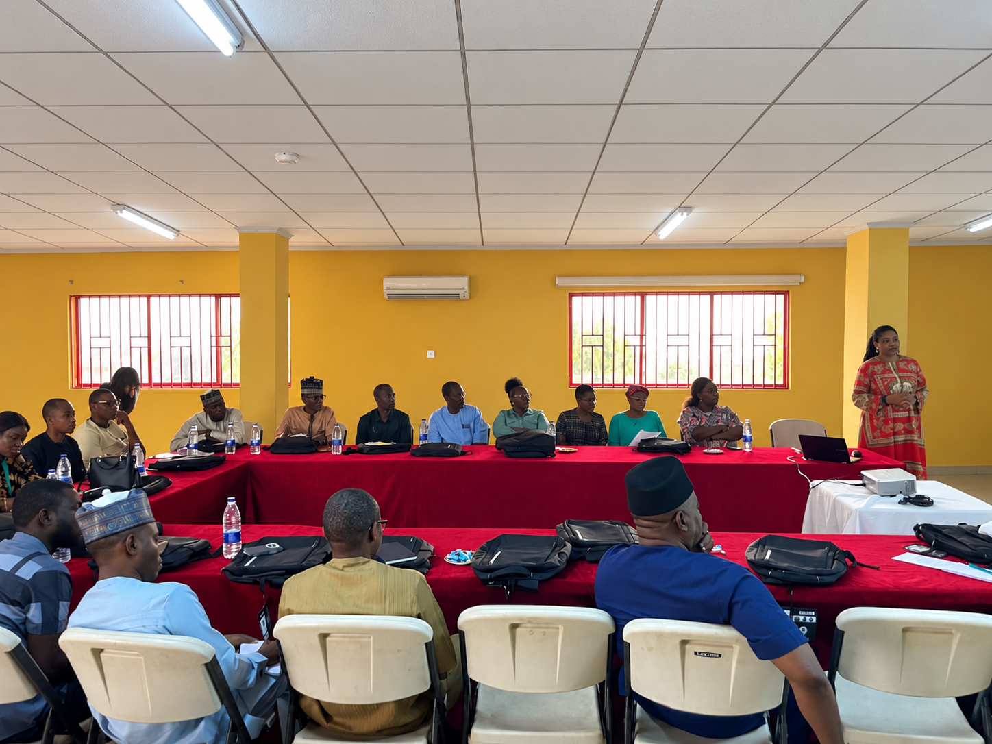COTA workplace training session with a speaker and seated participants